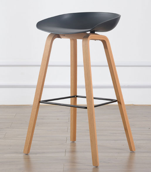 TBS662W Barstool-Wood Legs